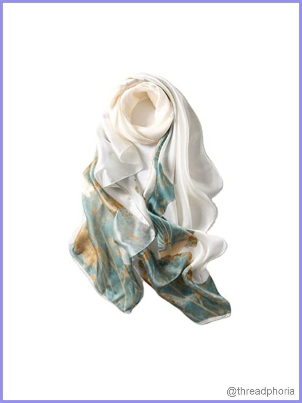 Women's Long Silk Like Scarf Shawl Lightweight 100% Polyester Satin